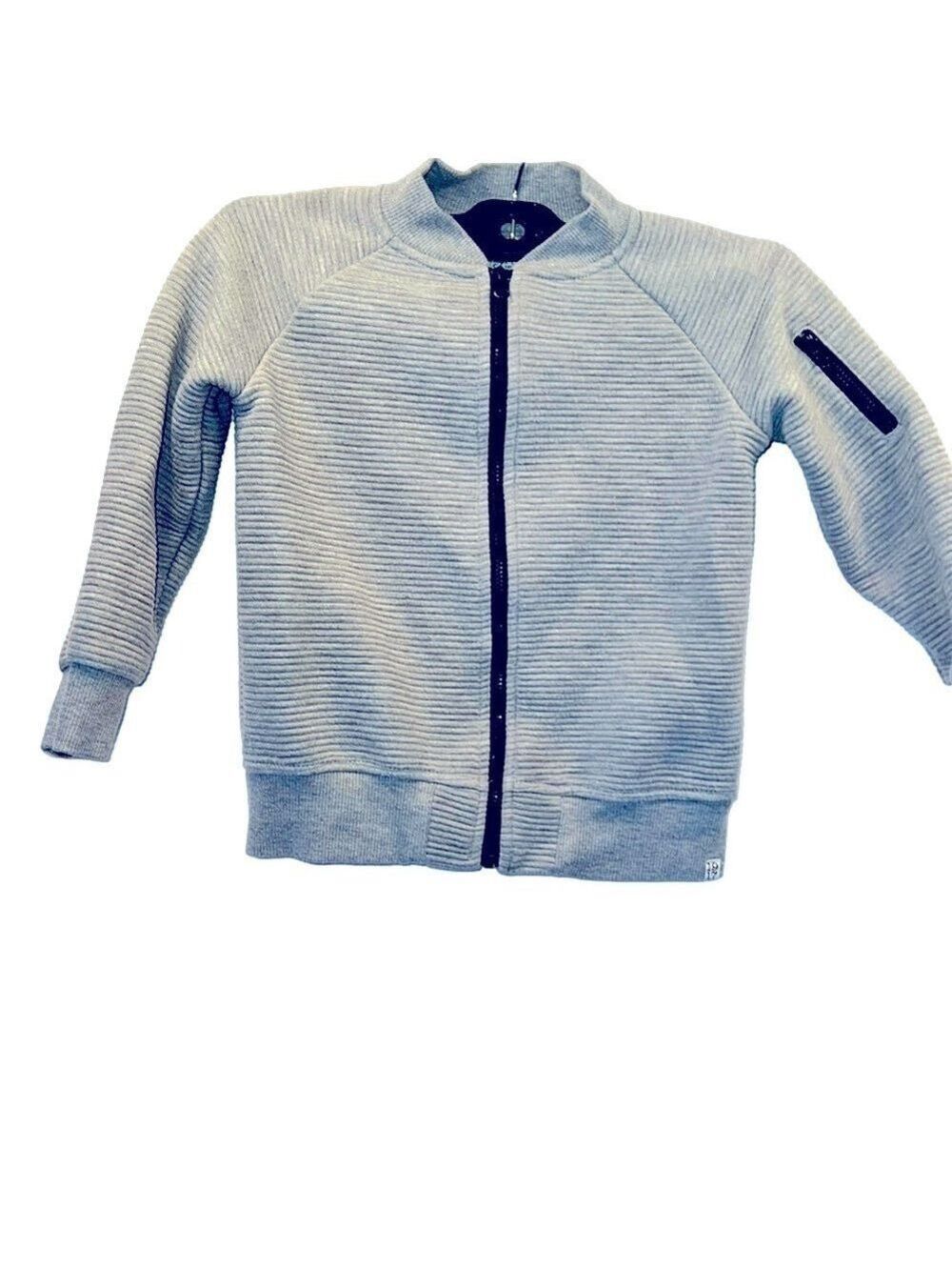 Sovereign & Code of LA Boys Sweatshirt, Size 4, Gray Quilted, Faux Sleeve pocket